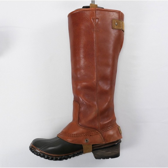 Sorel Leather Slimpack Equestrian Riding Boots Women's sz 6 Cinnamon 15" Tall - Picture 15 of 15